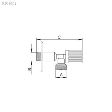 Zawór kulowy kątowy 1/2"x1/2" bez filtra